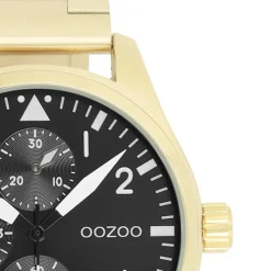 Oozoo Herren Armbanduhr Timepieces Analog Metallband gold UOC11507
