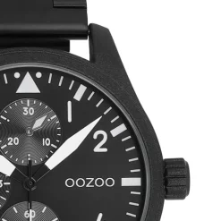 Oozoo Herren Armbanduhr Timepieces Analog Metallband schwarz UOC11509