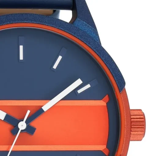 Oozoo Herren Armbanduhr Timepieces Analog Leder blau UOC11232