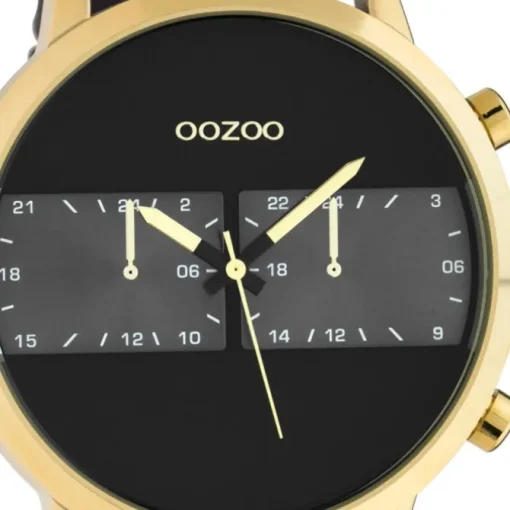Oozoo Herren Armbanduhr Timepieces C10516 Analog Leder schwarz UOC10516