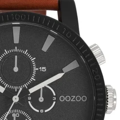 Oozoo Herren Armbanduhr Timepieces Analog Leder braun UOC11211