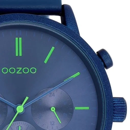 Oozoo Herren Armbanduhr Timepieces Analog Leder blau UOC11205