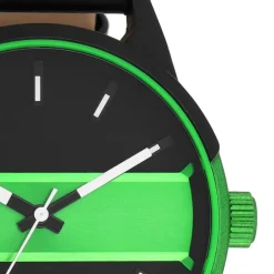 Oozoo Herren Armbanduhr Timepieces Analog Leder schwarz UOC11234