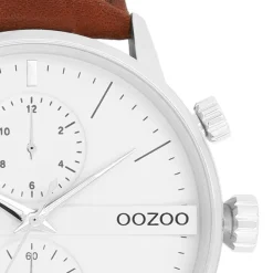 Oozoo Herren Armbanduhr Timepieces Analog Leder braun UOC11220