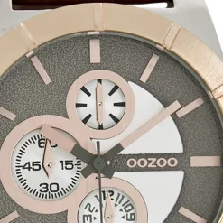 Oozoo Herren Armbanduhr Timepieces Analog Leder braun UOC6432A