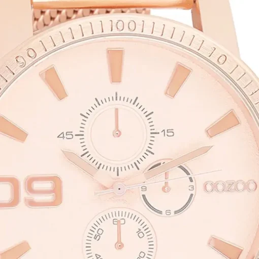 Oozoo Herren Armbanduhr Timepieces Analog Metall rosegold UOC9438A