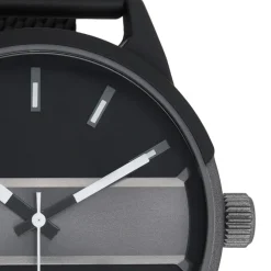 Oozoo Herren Armbanduhr Timepieces Analog Metall Mesh schwarz UOC11109