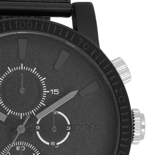 Oozoo Herren Armbanduhr Timepieces Analog Metall schwarz UOC11214