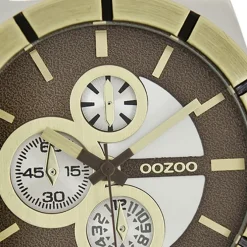 Oozoo Herren Armbanduhr Timepieces Analog Leder braun UOC6433A