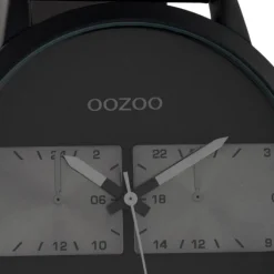 Oozoo Herren Armbanduhr Timepieces Lederband schwarz grau UOC10519