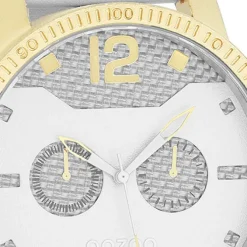 Oozoo Herren Armbanduhr Timepieces Analog Leder weiß UOC4791A