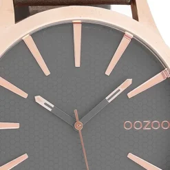 Oozoo Herren Armbanduhr Timepieces Analog Leder braun UOC9042A