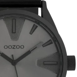 Oozoo Herren Armbanduhr Timepieces C10024 Quarz Leder schwarz UOC10024