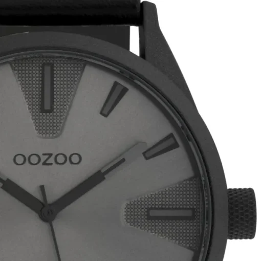 Oozoo Herren Armbanduhr Timepieces C10024 Quarz Leder schwarz UOC10024