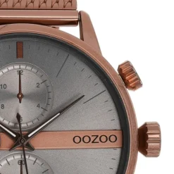Oozoo Herren Armbanduhr Timepieces Analog Metall Mesh braun UOC11103