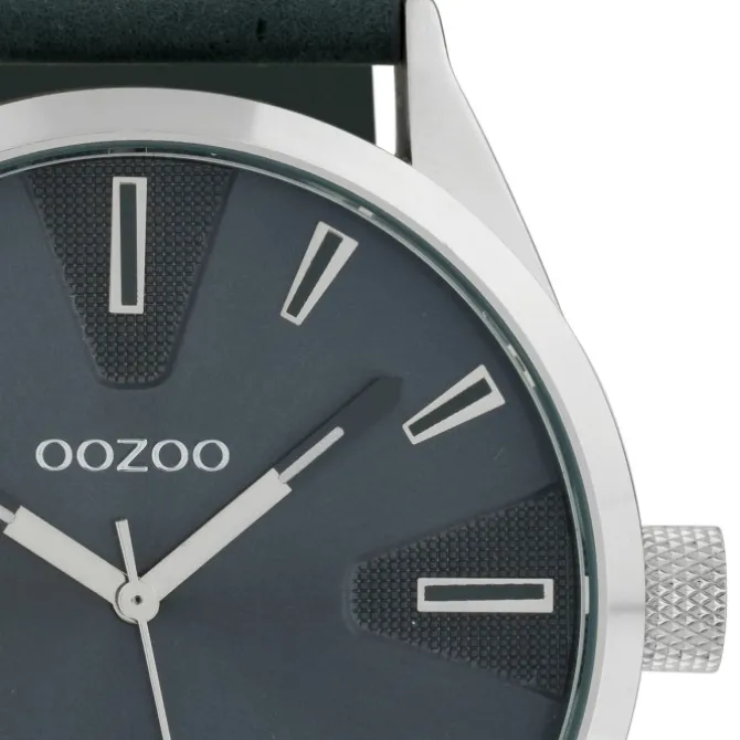 Oozoo Herren Armbanduhr Timepieces Analog Leder blau UOC10023