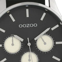 Oozoo Herren Armbanduhr Timepieces Analog Leder schwarz UOC10048