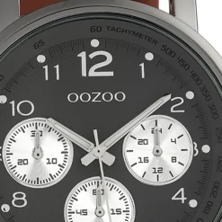 Oozoo Herren Armbanduhr Timepieces Analog Textil braun UOC10061