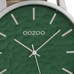 Oozoo Herren Armbanduhr Timepieces Analog Leder camouflage grün UOC10460