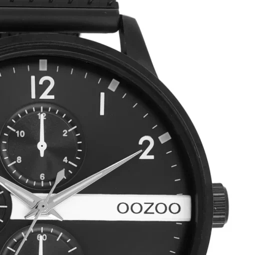Oozoo Herren Armbanduhr Timepieces Analog Metall schwarz UOC11304