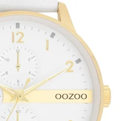Oozoo Herren Armbanduhr Timepieces Analog Metall weiß UOC11305