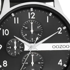 Oozoo Herren Armbanduhr Timepieces Analog Metall schwarz UOC11309