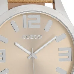 Oozoo Herren Armbanduhr Timepieces Analog Leder beige UOC1005A