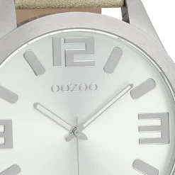 Oozoo Herren Armbanduhr Timepieces Analog Leder beige UOC1006A