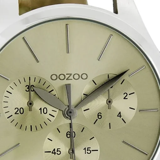Oozoo Herren Armbanduhr Timepieces Analog Leder beige UOC7060A