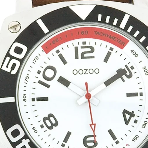 Oozoo Herren Armbanduhr Timepieces Analog Leder braun UOC2280A