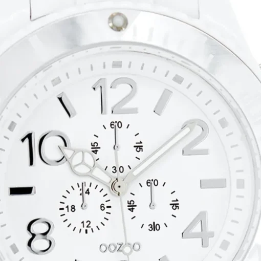 Oozoo Herren Armbanduhr Timepieces Analog Silikon weiß UOC4820A
