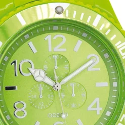 Oozoo Herren Armbanduhr Timepieces Analog Silikon grün UOC4825A