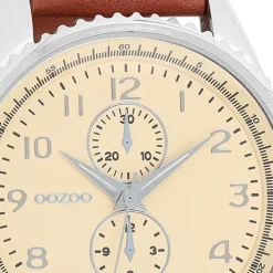 Oozoo Herren Armbanduhr Timepieces Analog Leder braun UOC6041A