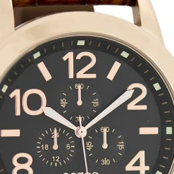 Oozoo Herren Armbanduhr Timepieces Analog Leder braun UOC6063A