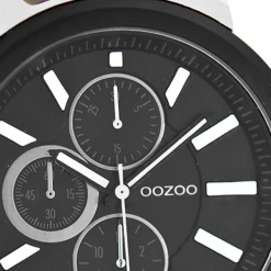 Oozoo Herren Armbanduhr Timepieces Analog Leder schwarz UOC6069A