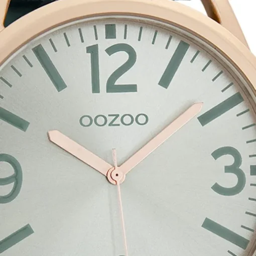 Oozoo Herren Armbanduhr Timepieces Analog Leder grün UOC7052A