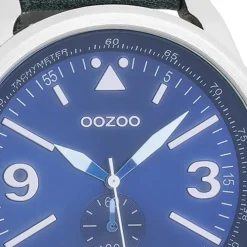 Oozoo Herren Armbanduhr Timepieces Analog Leder blau UOC7067A