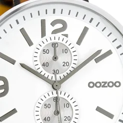 Oozoo Herren Armbanduhr Timepieces Analog Leder braun UOC7075A