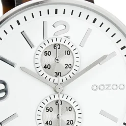 Oozoo Herren Armbanduhr Timepieces Analog Leder braun UOC7076A