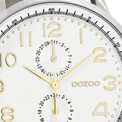 Oozoo Herren Armbanduhr Timepieces Analog Metall silber UOC7087A