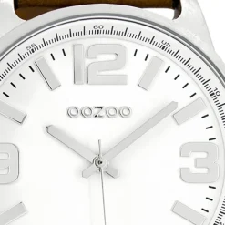 Oozoo Herren Armbanduhr Timepieces Analog Leder braun UOC7091A