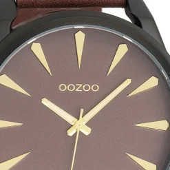 Oozoo Herren Armbanduhr Timepieces Analog Leder braun UOC8227A