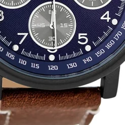 Oozoo Herren Armbanduhr Timepieces C9456A Analog Leder braun UOC9456A