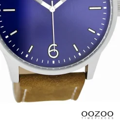 Oozoo Herren Armbanduhr Timepieces Analog Leder braun UOC9046A