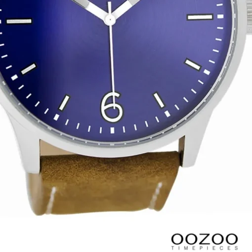 Oozoo Herren Armbanduhr Timepieces Analog Leder braun UOC9046A