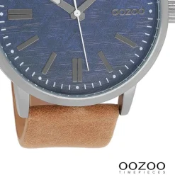 Oozoo Herren Armbanduhr Timepieces Analog Leder braun UOC9406A