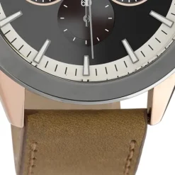 Oozoo Herren Armbanduhr Timepieces C10800 Analog Leder braun UOC10800