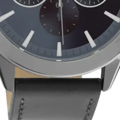 Oozoo Herren Armbanduhr Timepieces C10803 Analog Leder schwarz UOC10803