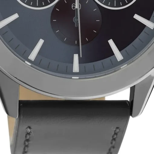 Oozoo Herren Armbanduhr Timepieces C10803 Analog Leder schwarz UOC10803