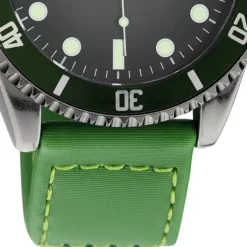 Oozoo Herren Armbanduhr Timepieces C11010 Analog Leder grün UOC11010
